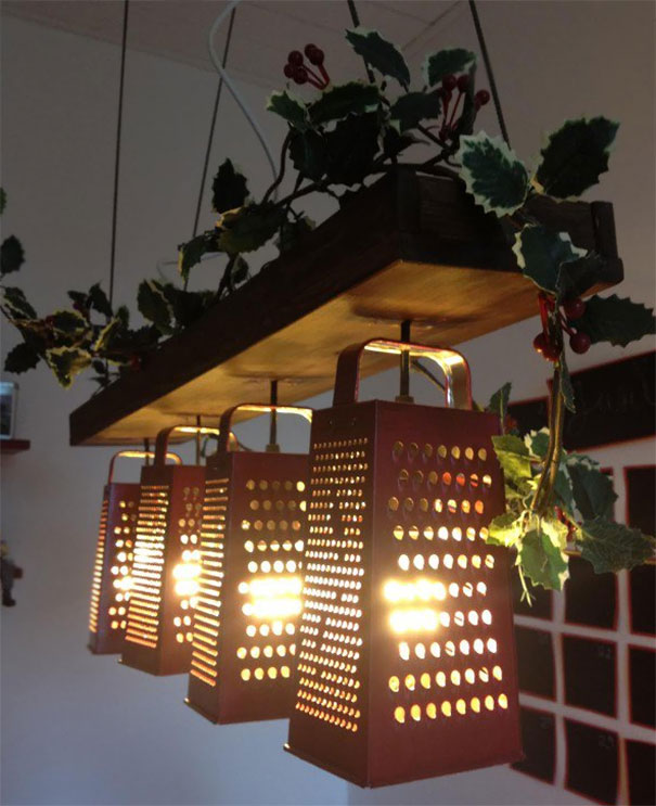 You Can Use Graters To Make Lamp Shades