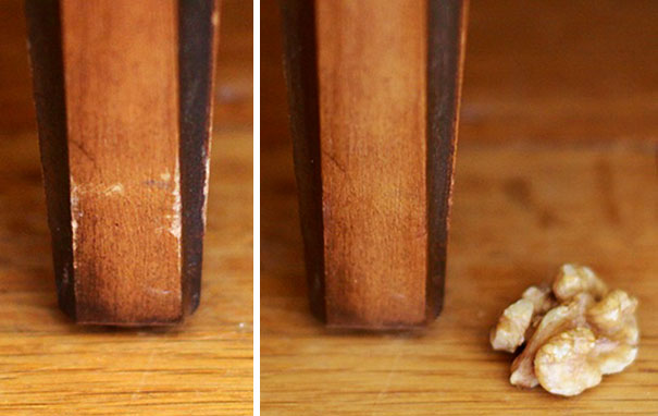 You Can Rub A Walnut On Damaged Wooden Furniture To Cover Up Dings