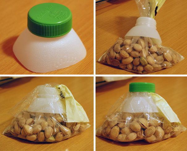 You Can Use Bottle Caps To Seal Plastic Bags