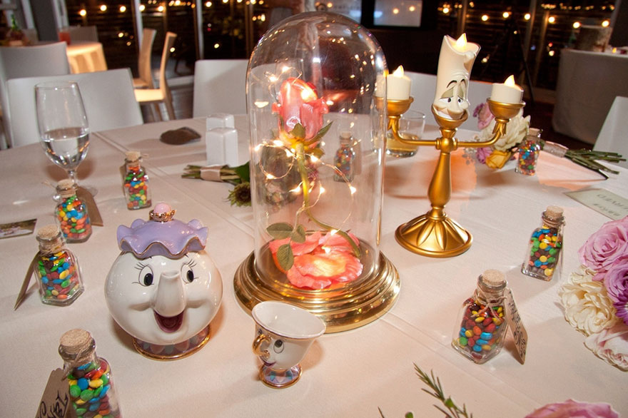Each Table At This Couple's Wedding Was Inspired By A Different Disney Movie