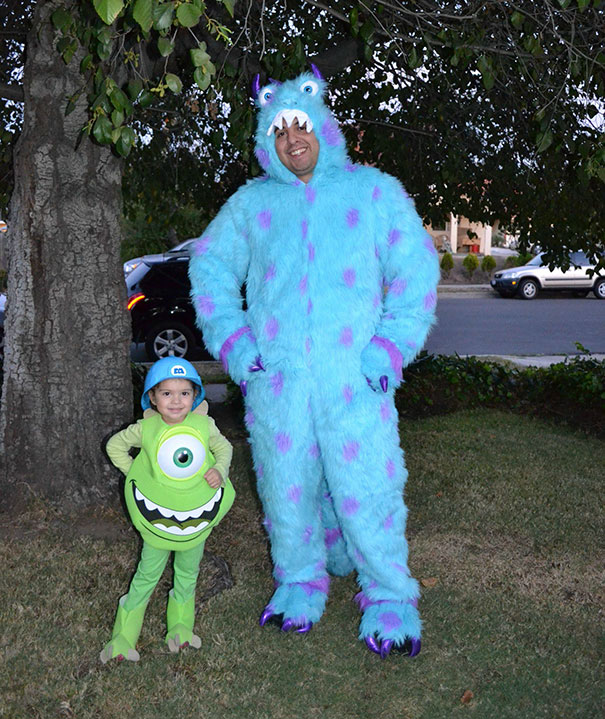 Daughter Loves Mike Wazowski And Had No Idea I Was Dressing Up With Her This Year