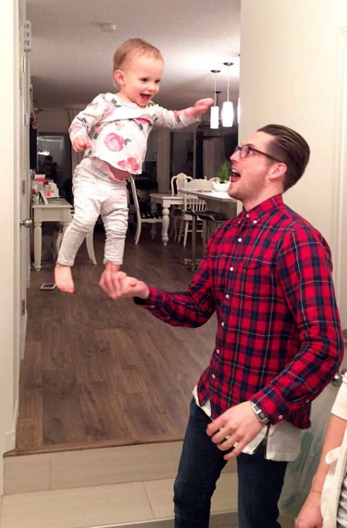 Balancing A Baby On My Hand