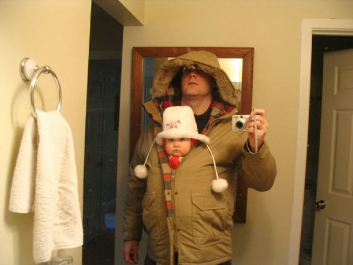 When You Have To Watch The Baby And Shovel Snow