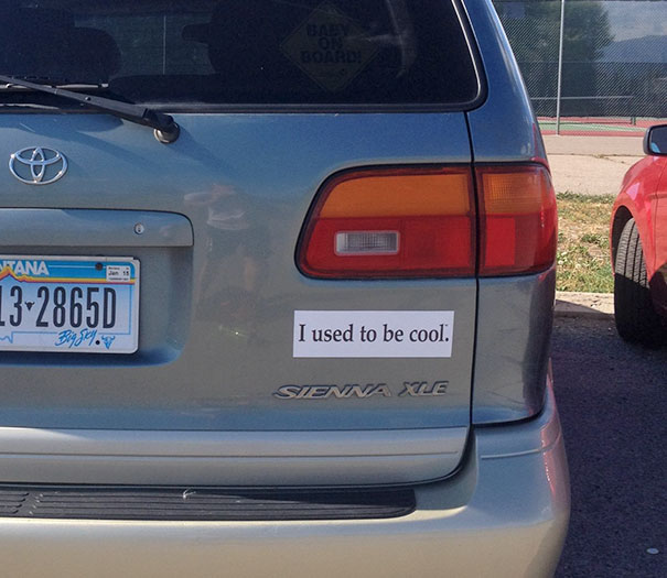 The Only Bumper Sticker You Should Put On A Mini-van