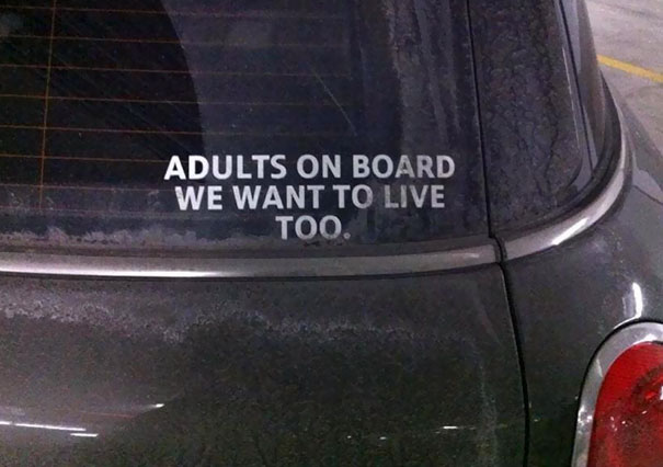 Bumper Sticker For Adults