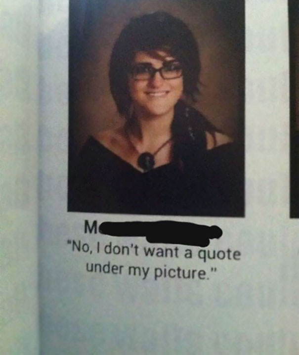 What Happens When You Don't Want A Senior Quote
