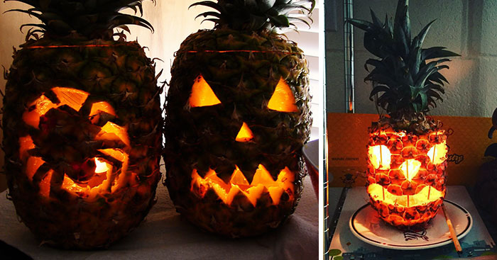 People Are Carving Pineapples For This Halloween, And They Look Pretty Awesome