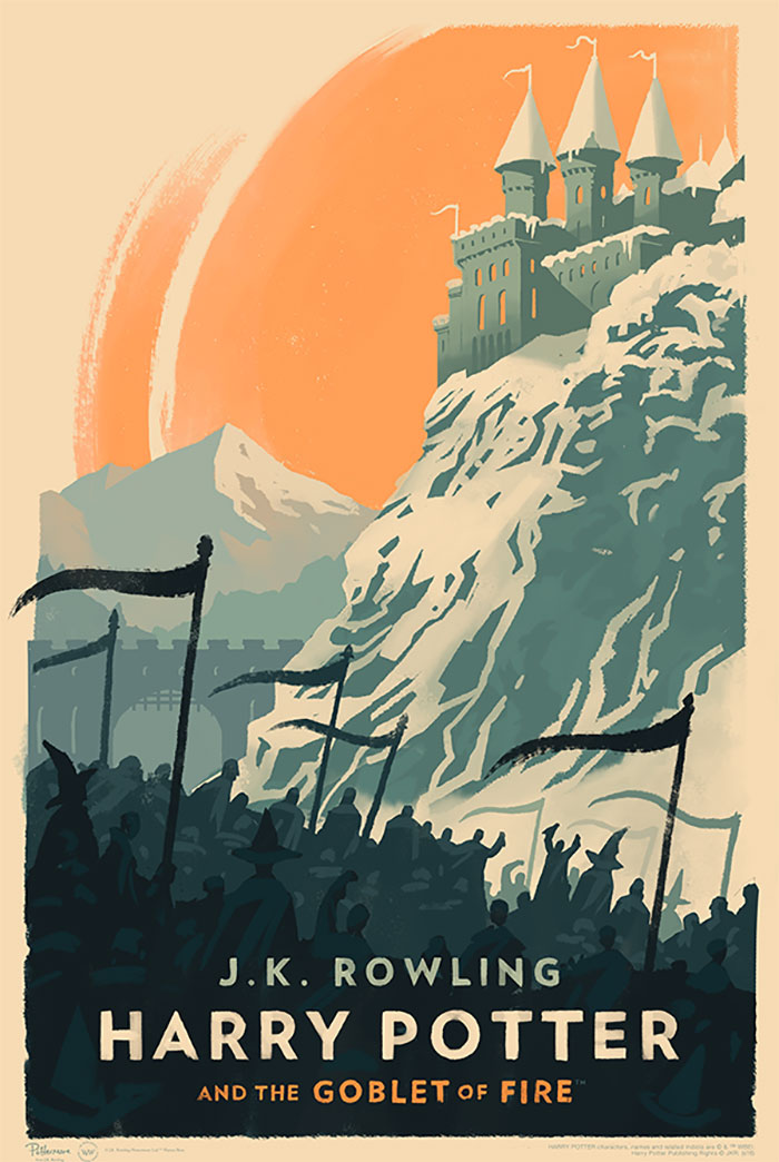 Magical Vintage Harry Potter Book Covers By Olly Moss