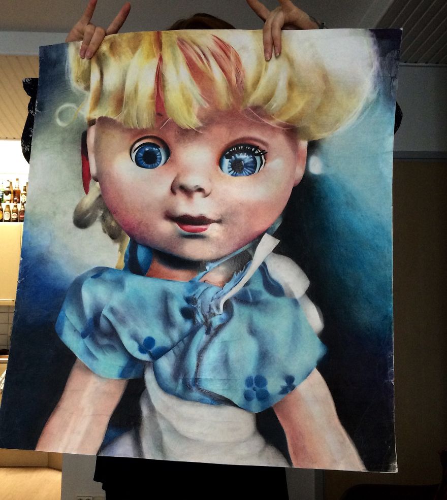 I Drew This Doll Using Colored Pencils