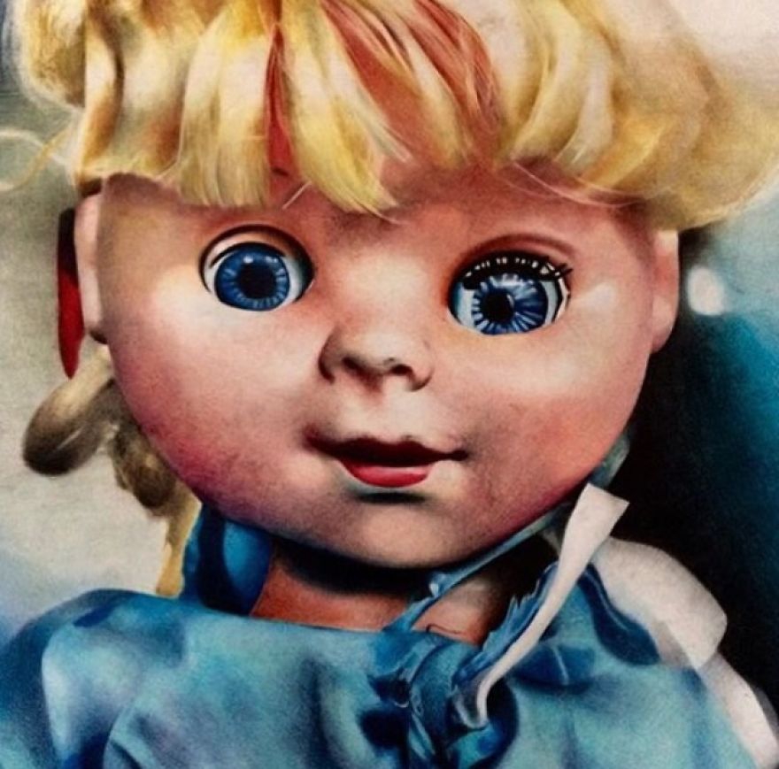 I Drew This Doll Using Colored Pencils