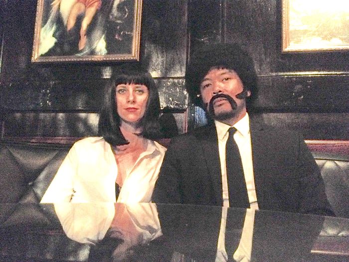 My Wife & I Went As Mia Wallace & Jules Winnfield From Pulp Fiction