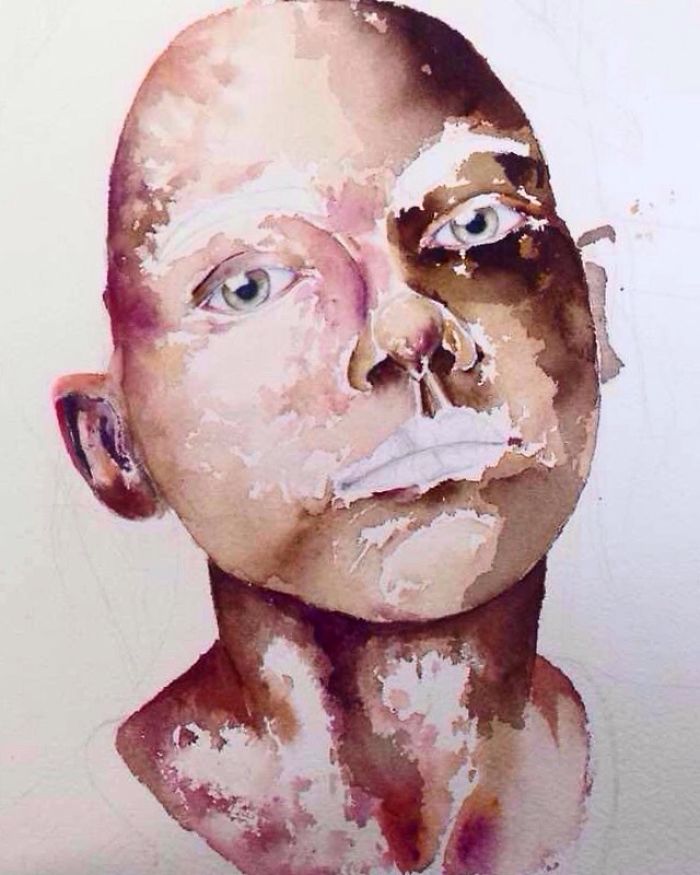 My First Watercolor Portrait