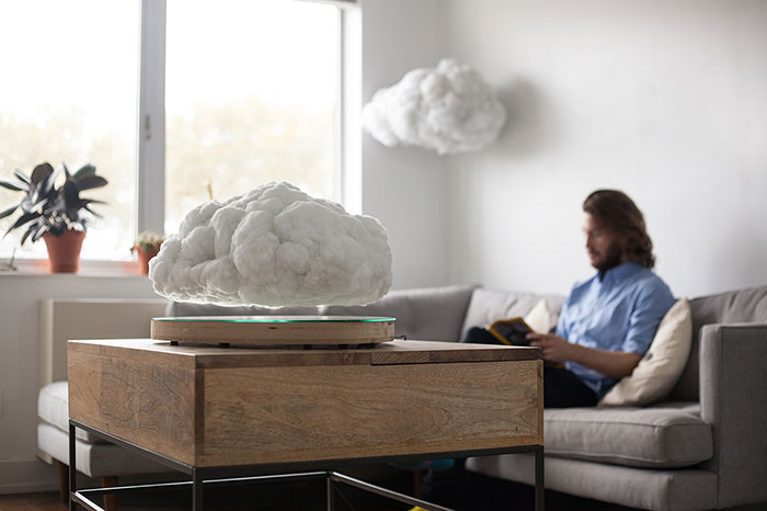 This Levitating Storm Cloud Is Actually A Bluetooth Speaker (See GIF Inside)