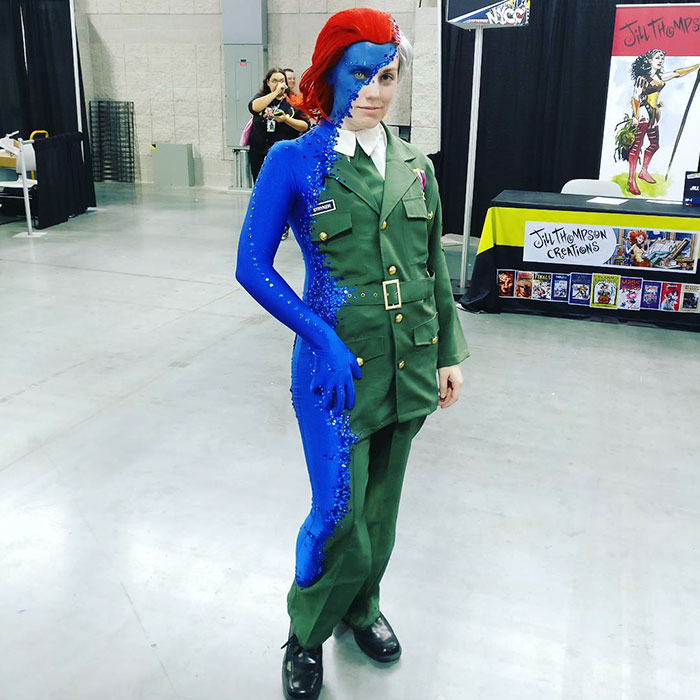 This Mystique Costume At Comic Con Completely "Blue" Everyone Away