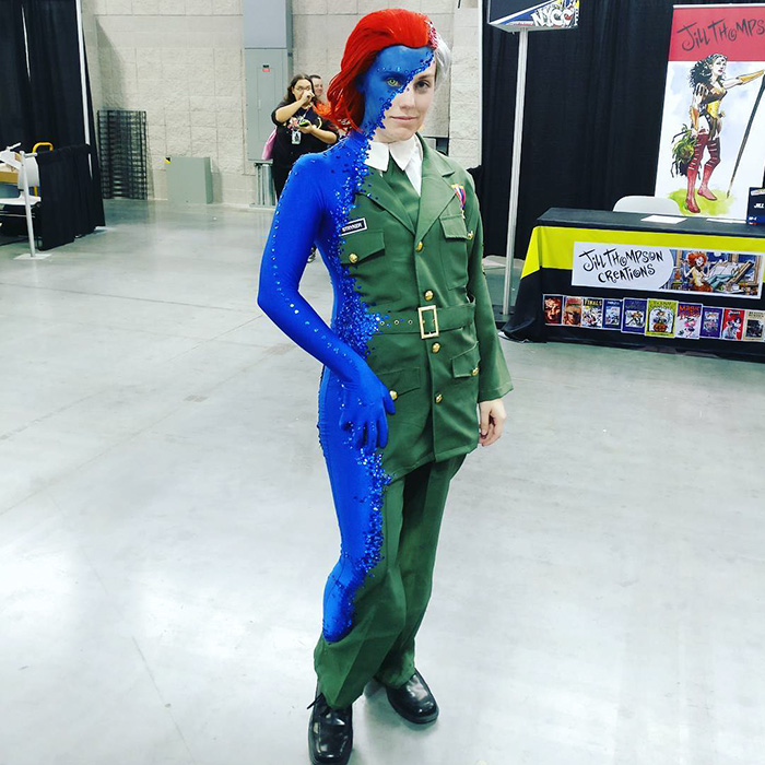 This Mystique Costume At Comic Con Completely “Blue” Everyone Away