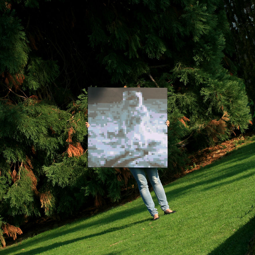 I'm Hand-Painting Gif Files And Call It Low Definition Hyper-Realism