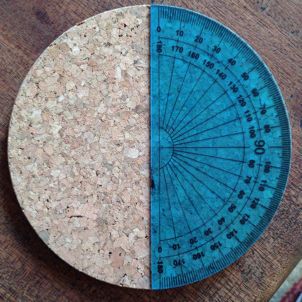 I've Heard You Might Like This - My Protractor Fits This Cork Coaster Perfectly