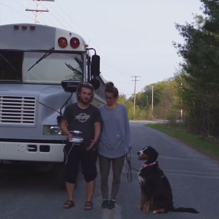 Couple Turns Old School Bus Into Home On Wheels To Travel Across North America