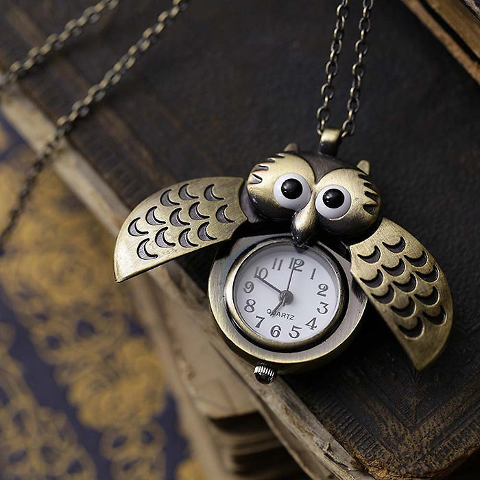 Owl Watch Necklace