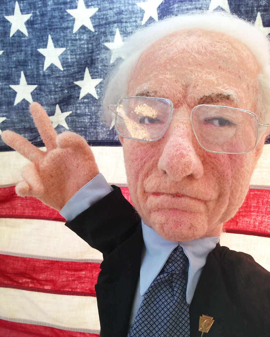 Needle Felted Election 2016 In United States Of America