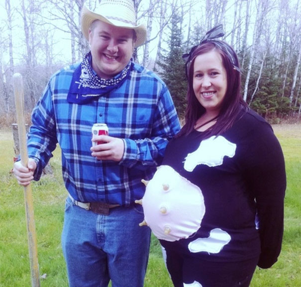 Maternity Cow & Farmer
