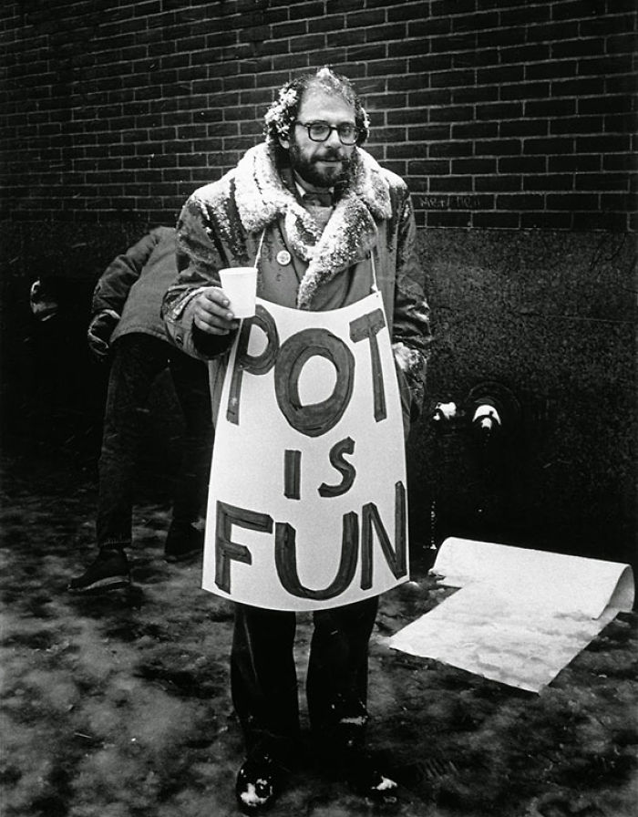 Allen Ginsberg At Marijuana Ralies, Mid-60's