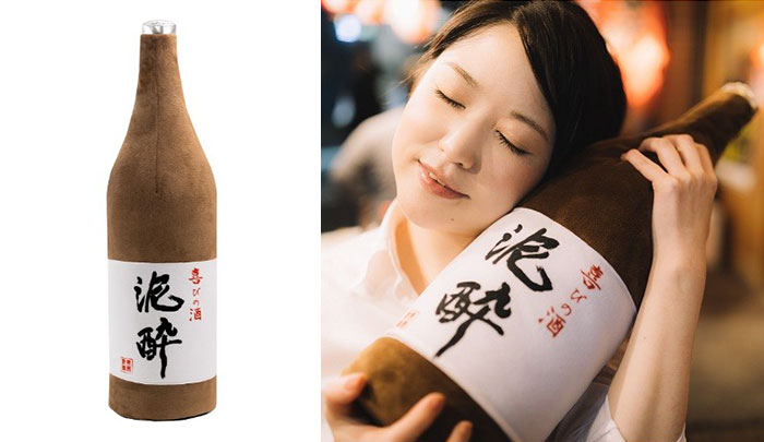This Sake Pillow Will Make You Look Like You’ve Passed Out Drunk