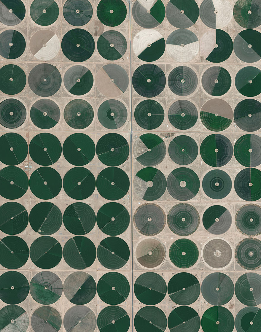 Pivot Irrigation Fields, Wadi As-Sirhan Basin, Saudi Arabia