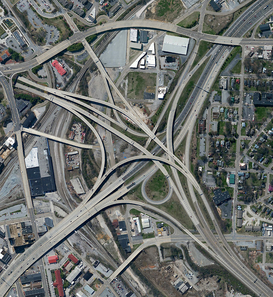 Spaghetti Junction, Knoxville, Tennessee, USA