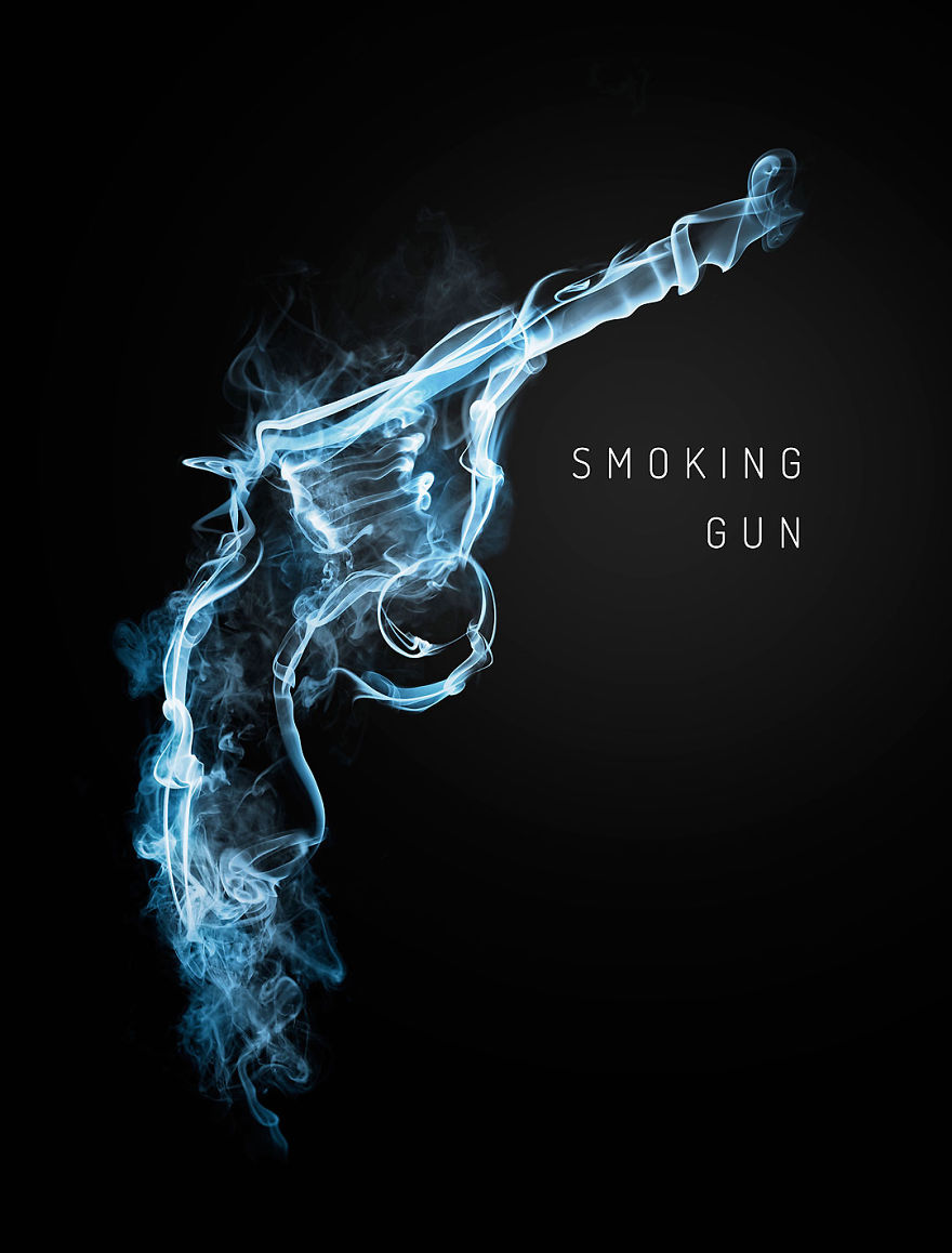 Digital Artist Illustrates Expressions With Smoke Effects