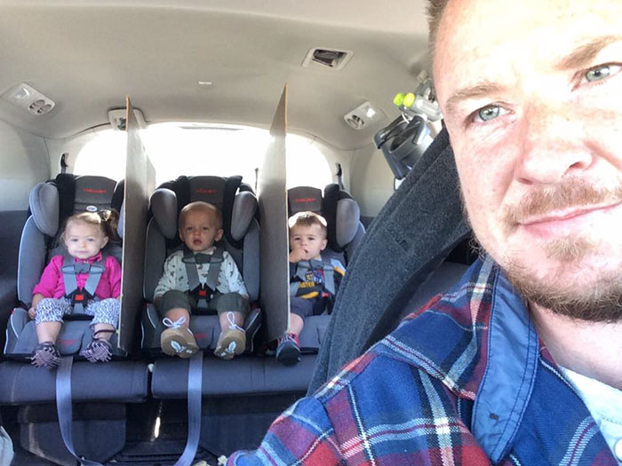 Genius Dad Of Triplets Finds A Perfect Way To Stop Backseat Fights