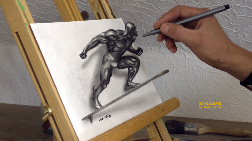 I Have Put Together Some 3d Optical Illusions Drawings, Paintings And A Video