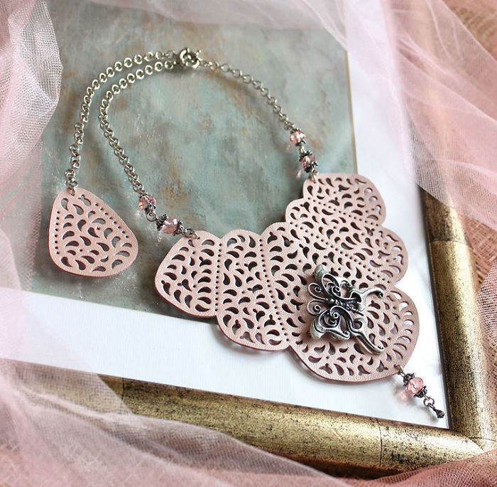 Leather Lace Coming From Russia: Designer Jewellery By Elena Kozhevnikova