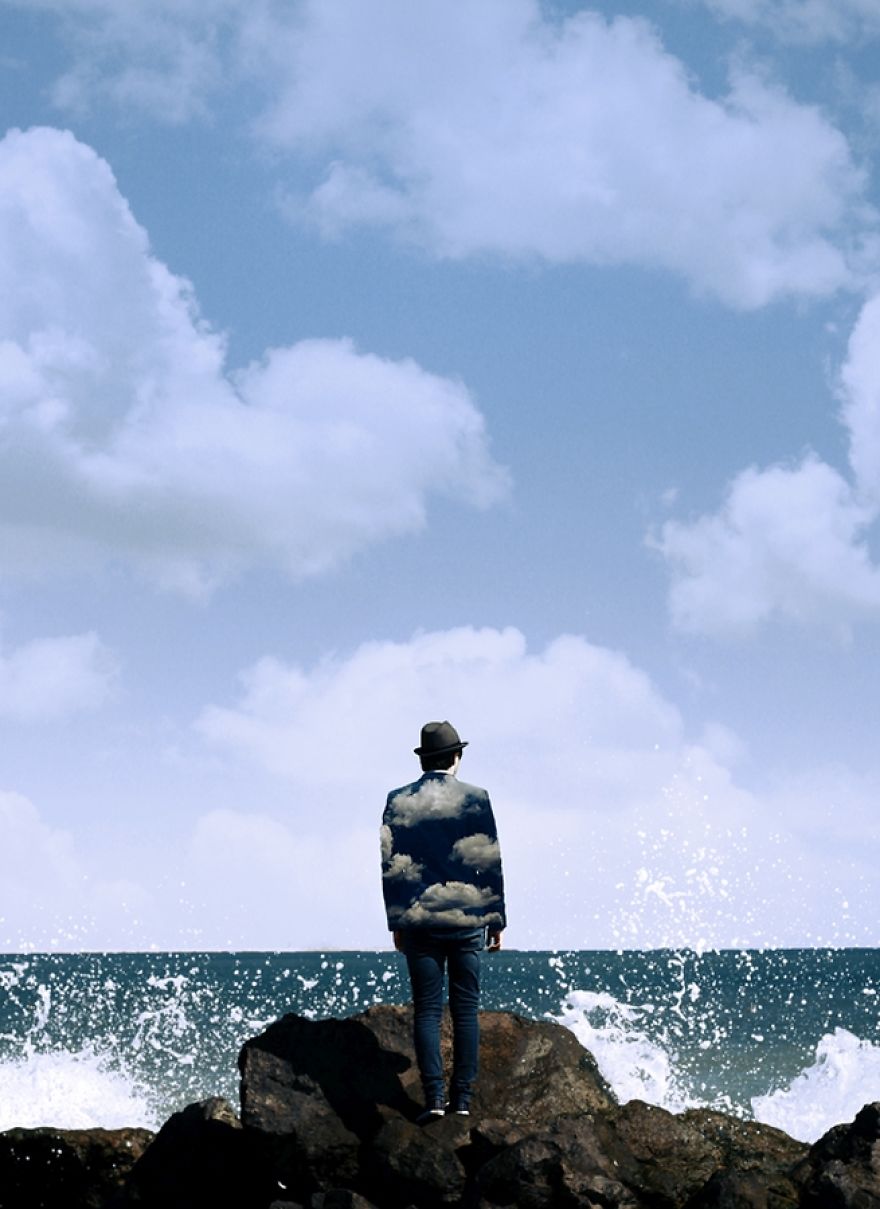I Create Surreal Photo-Manipulations Inspired By Painter René Magritte