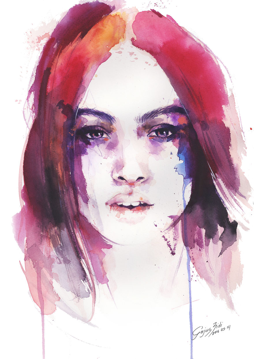I Tell Stories By Painting Women In Watercolour