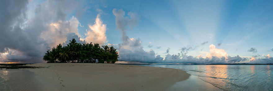 Guyam Island At Sunrise