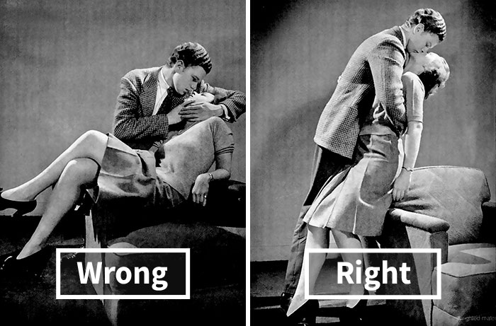 1940s Kissing Guide Shows How To Kiss Correctly