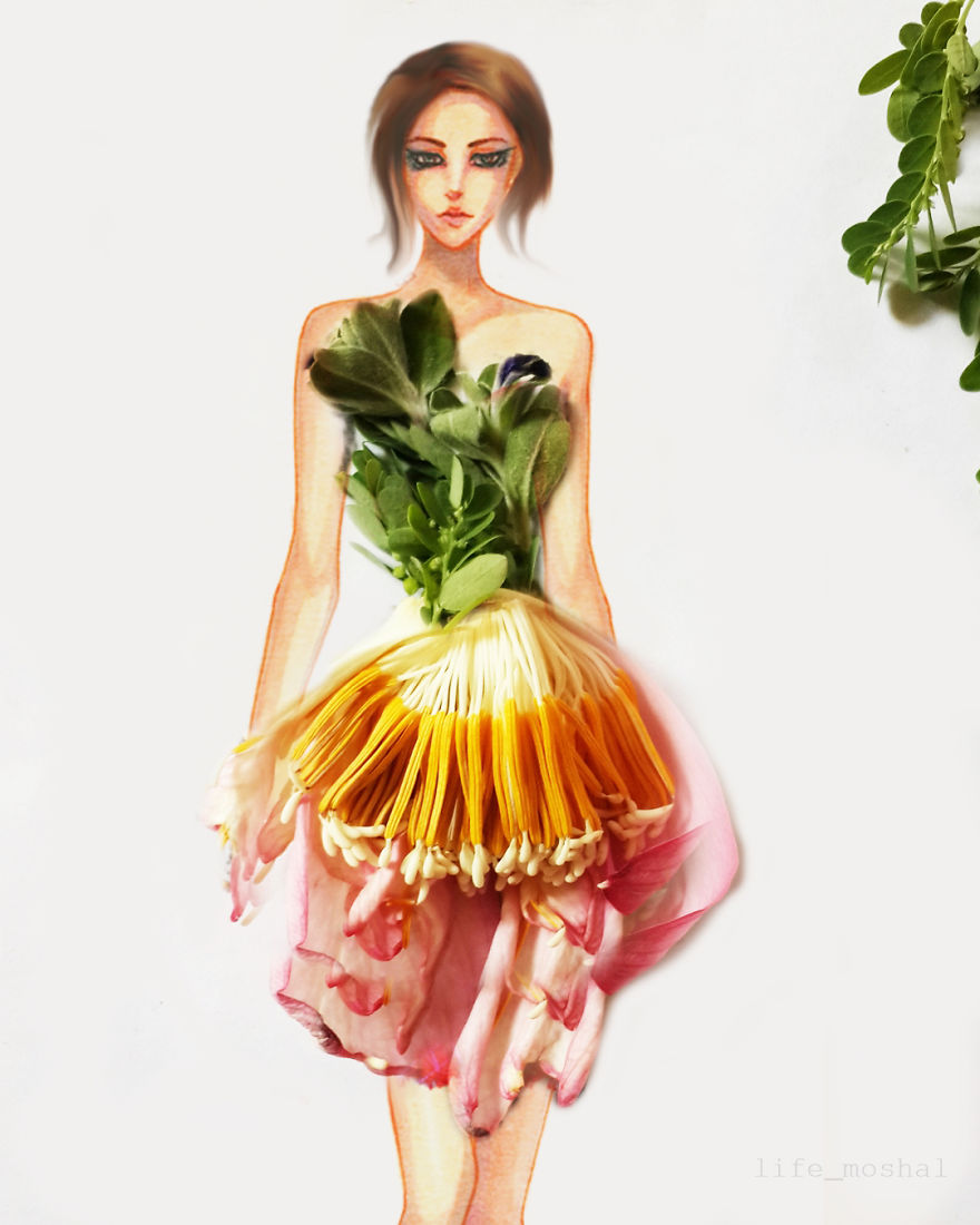 I Create Stunning Couture Gowns And Dresses With Flowers - Part 3