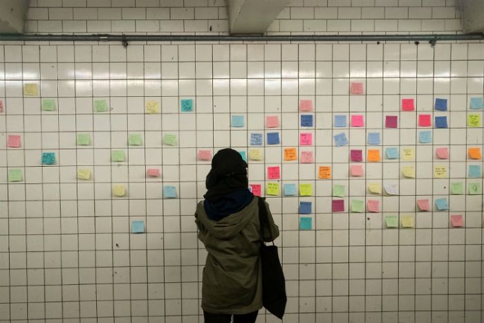 After Elections, Strangers Left Messages On New York's Subway Walls To Remind Us All That We Will Be Okay