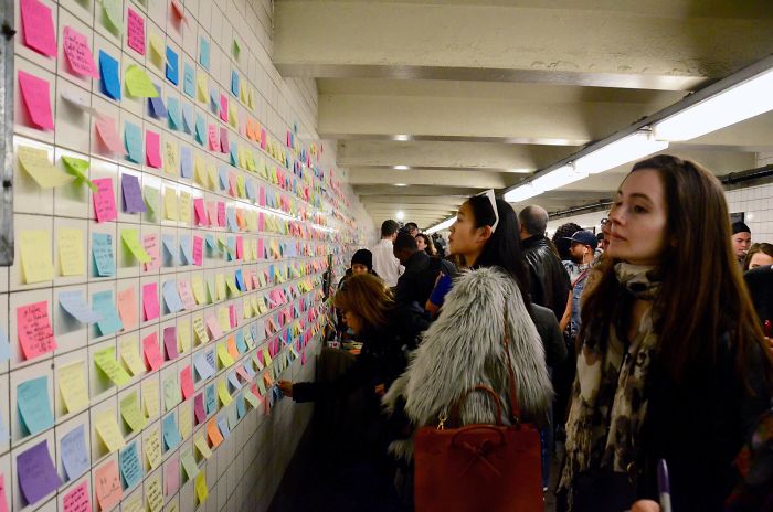 After Elections, Strangers Left Messages On New York's Subway Walls To Remind Us All That We Will Be Okay