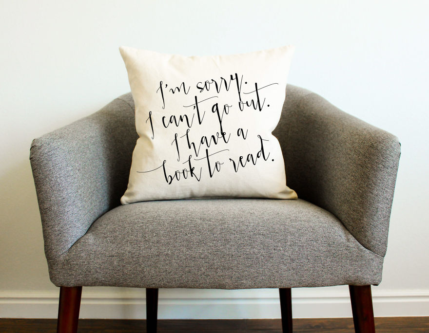 I Have A Book To Read Pillow