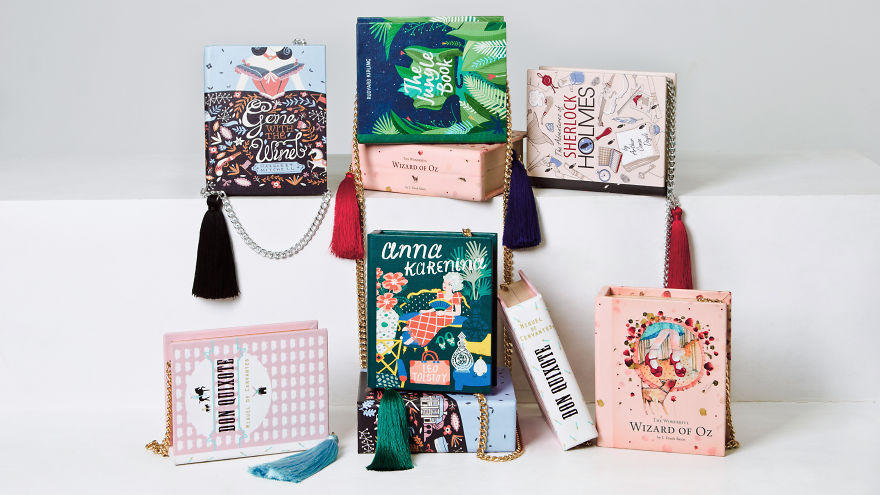 Book-Inspired Purses Illustrated By Talented Female Artists From Around The World