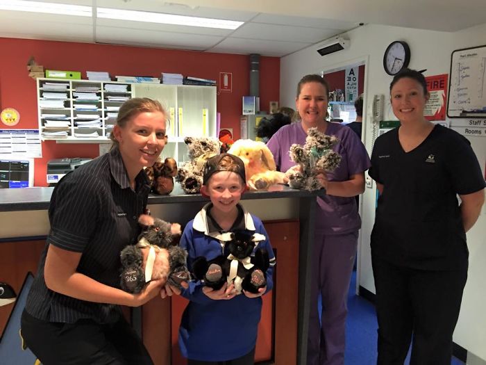 12-Year-Old Boy Learns To Sew To Make Over 800 Stuffed Animals For Sick Children