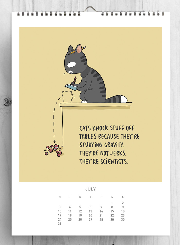 I Created A Cat Calendar To Make 2017 The Most Purrfect Year Ever