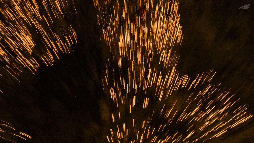 Candle Light Painting During The All Saint Night At Cemetery In Kaunas, Lithuania
