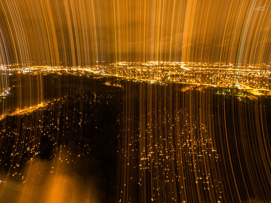 Candle Light Painting During The All Saint Night At Cemetery In Kaunas, Lithuania