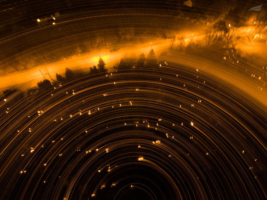 Candle Light Painting During The All Saint Night At Cemetery In Kaunas, Lithuania