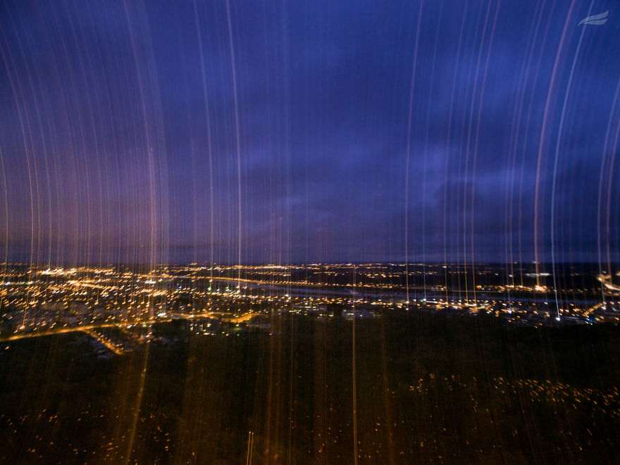 Candle Light Painting During The All Saint Night At Cemetery In Kaunas, Lithuania