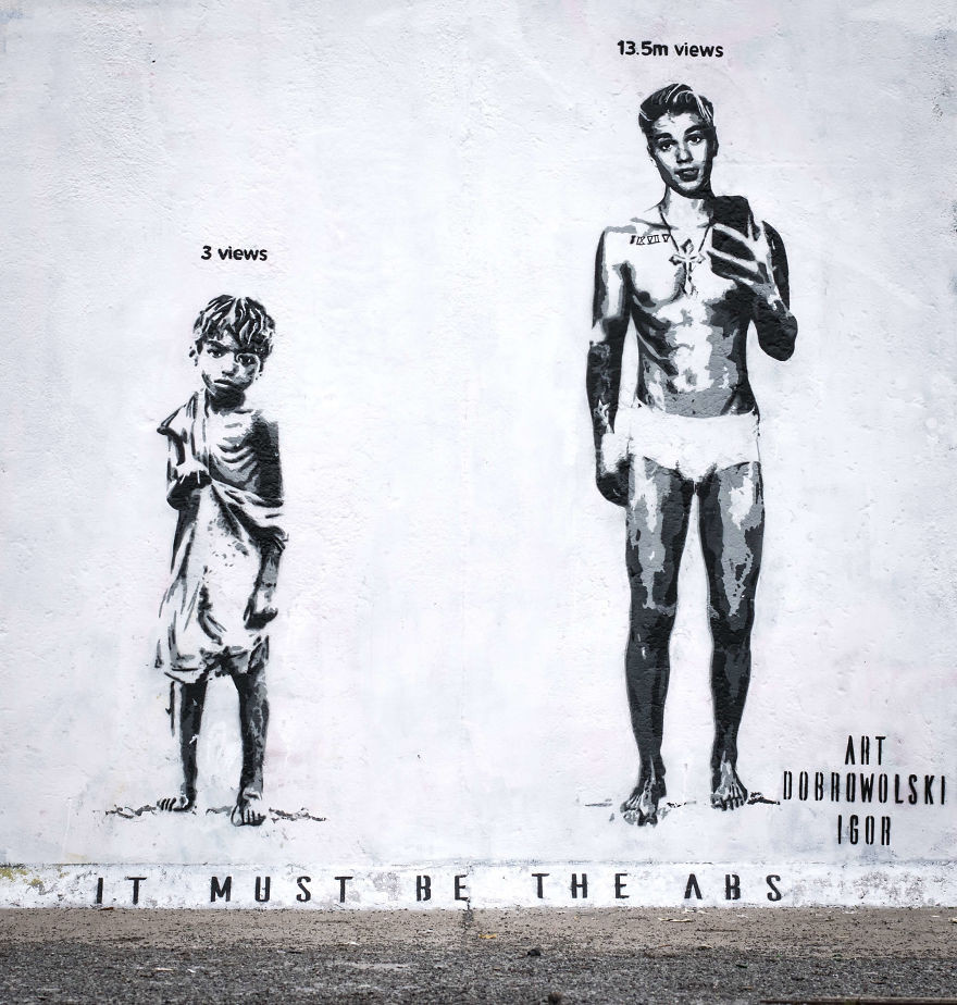Street Art Reveals What Is Really Important In Modern Society