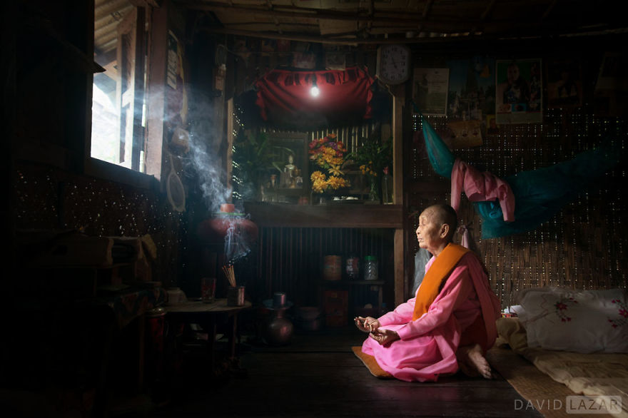 Buddhist Nun In Meditation
